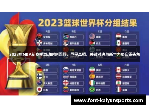 2023年NBA新赛季激动时刻回顾：巨星亮相、关键对决与新生力量崭露头角