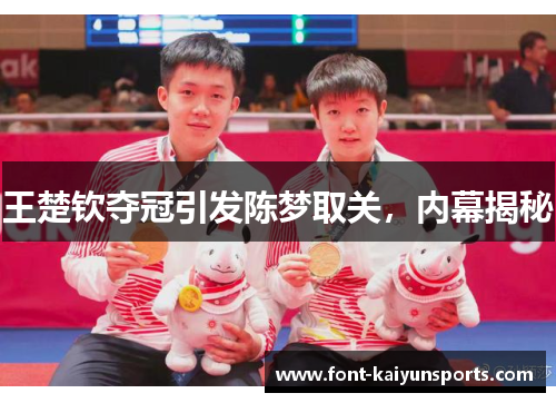 王楚钦夺冠引发陈梦取关，内幕揭秘