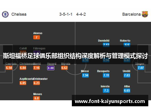 斯坦福桥足球俱乐部组织结构深度解析与管理模式探讨 斯坦福桥足球俱乐部组织结构深度解析与管理模式探讨